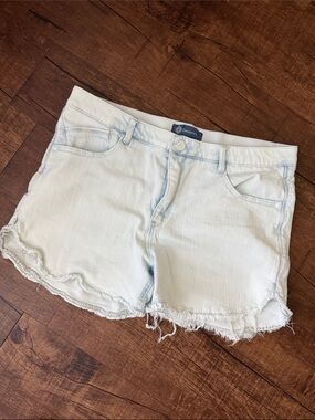 Democracy denim frayed shorts